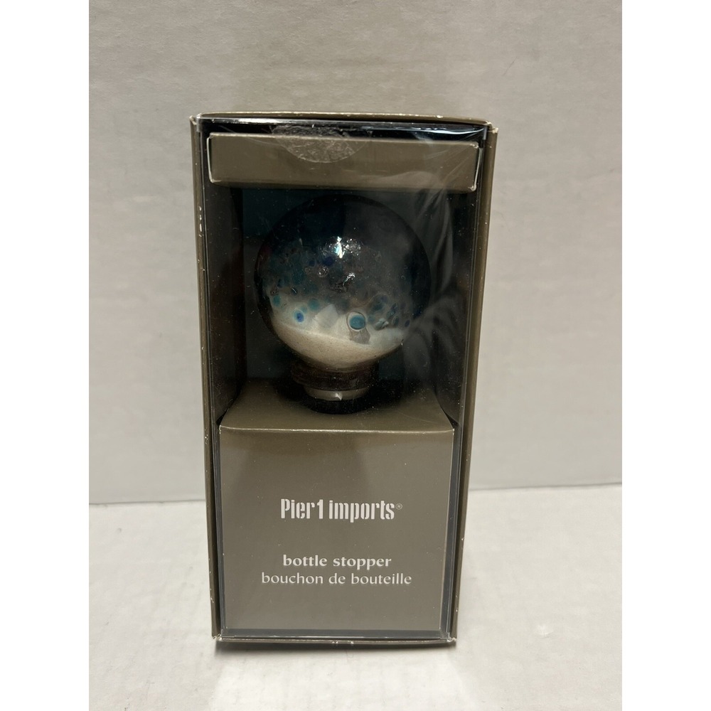 Pier 1 Imports Bottle Stopper Wine Barware Nautical Beach‎ sand shells - Picture 5 of 12